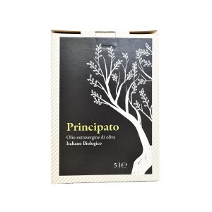 Olio extra vergine d'oliva italiano biologico - Bag ibox - 5L - Etichetta Nera