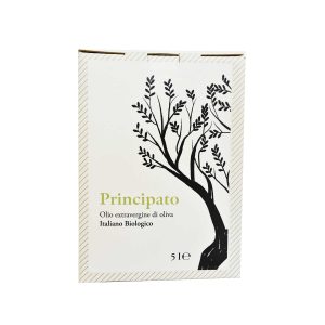 Olio extra vergine d'oliva italiano biologico - Bag ibox - 5L - Etichetta Bianca